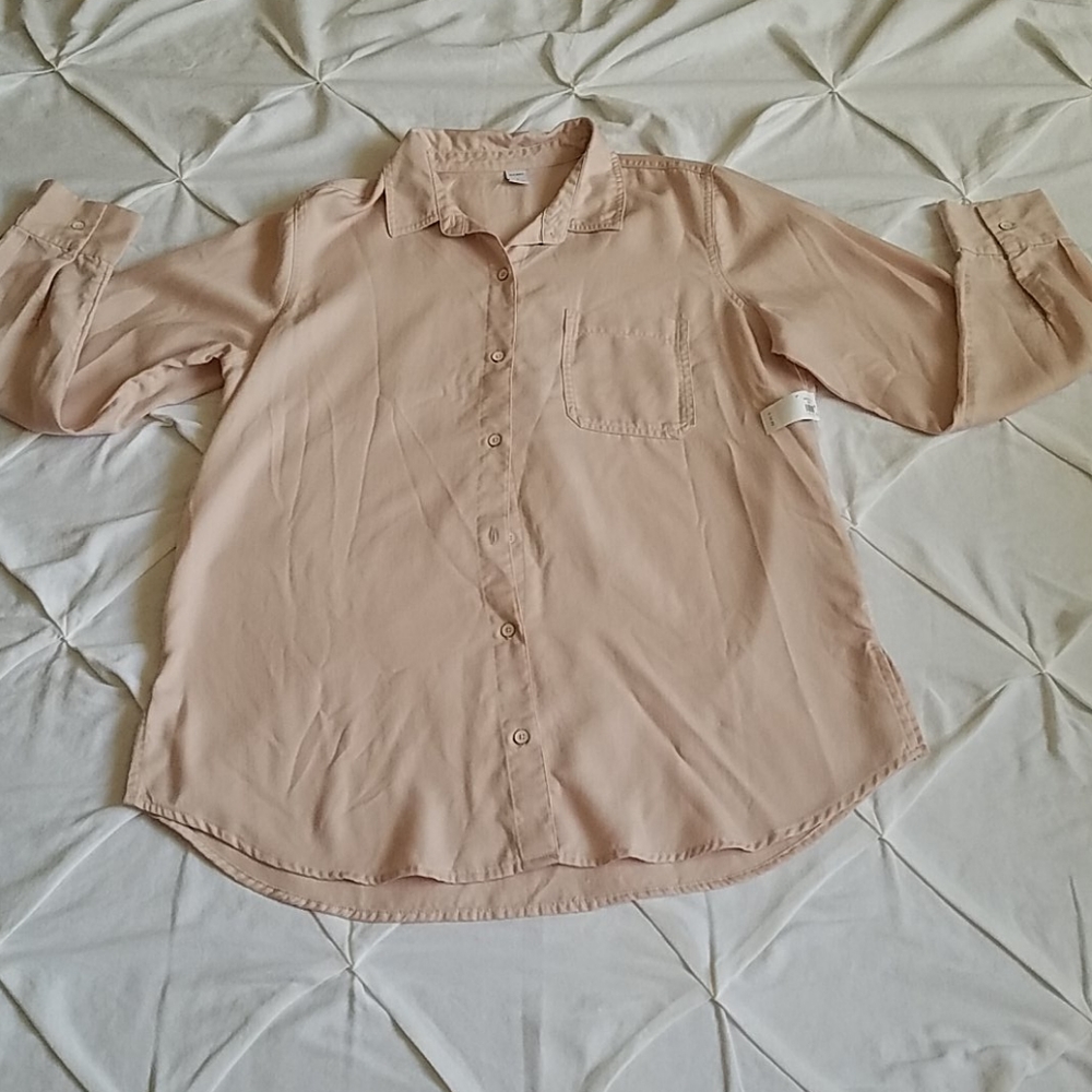 Pinky Promise Long Sleeve Button Up (L)
